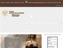 Tablet Screenshot of hotelgranmarquez.com